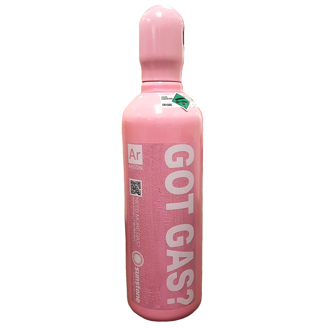 Pink Argon Gas Tank