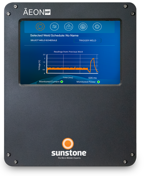 The Sunstone Aeon HF inverter welder with advanced duty cycle design.